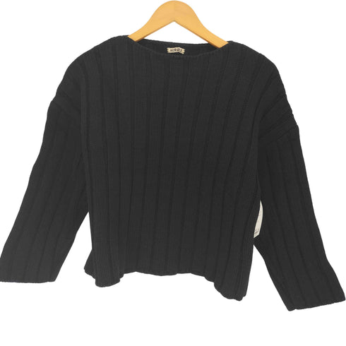オーラリー AURALEE wool cord RIB KNIT ウールコード リブニット セーター レディース JPN:1