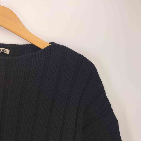 オーラリー AURALEE wool cord RIB KNIT ウールコード リブニット セーター レディース JPN:1