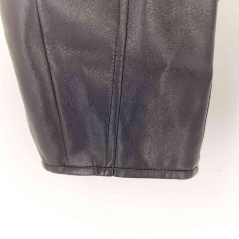 メゾンスペシャル MAISON SPECIAL Gathered Balloon Vegan Leather Jacket ギャザーバルーンビーガンレザージャケット レディース FREE