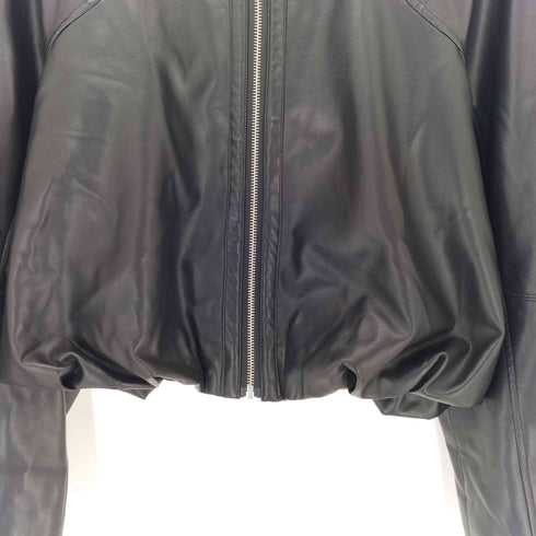 メゾンスペシャル MAISON SPECIAL Gathered Balloon Vegan Leather Jacket ギャザーバルーンビーガンレザージャケット レディース FREE