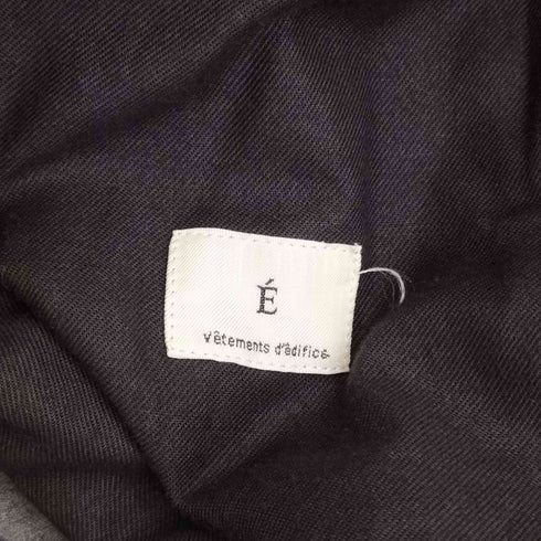 エディフィス EDIFICE Vetements d'édifice ヴェトモン デディフィス E.TECK WOOL WIDE イーテック ウール ワイド パンツ メンズ M