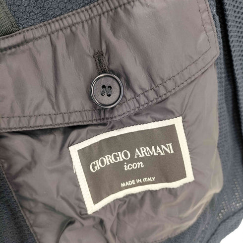 ジョルジオアルマーニ Giorgio Armani Technical single-breasted jacket with two buttons Icon アイコン シングルブレストジャケット テクニカルワッフルファブリック メンズ EUR:48