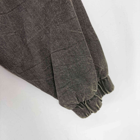 ザラ ZARA 裏地ボア デニムフーデット ブルゾン メンズ import:L