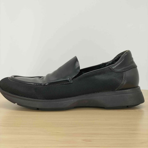 グッチ GUCCI ナイロン切替 レザー ローファー メンズ 8 1/2B