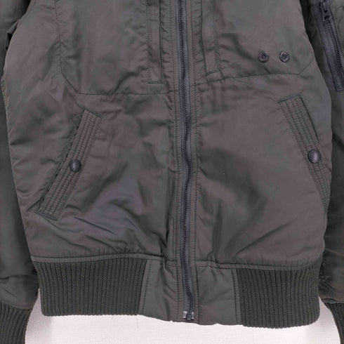 アルファインダストリーズ ALPHA INDUSTRIES フーデッドリブジャケット メンズ import:M