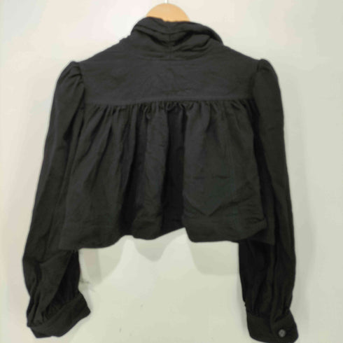 クロエ Chloe 26AW ウォッシュド ビスコースファイユ製 ギャザー クロップド ジャケット メンズ 34