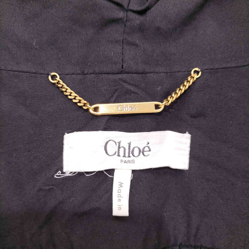 クロエ Chloe 26AW ウォッシュド ビスコースファイユ製 ギャザー クロップド ジャケット メンズ 34