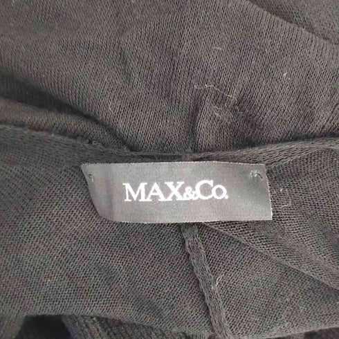 マックスアンドコー MAX&CO. ボタンレス レーヨン カーディガン レディース S