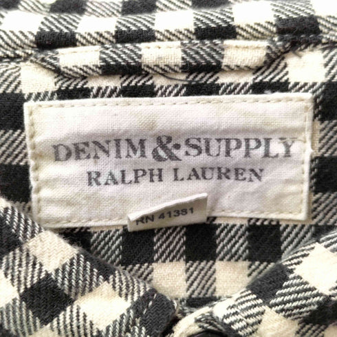 デニムアンドサプライラルフローレン DENIM&SUPPLY RALPH LAUREN ロングスリーブ ネルシャツ メンズ JPN:XS