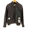 ペリーエリス PERRY ELLIS 90s Genuine leather レザー ジップアップ ブルゾン メンズ M