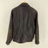 ペリーエリス PERRY ELLIS 90s Genuine leather レザー ジップアップ ブルゾン メンズ M