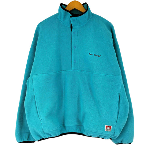 ベンデイビス BEN DAVIS HEAVY FLEECE PULL ON オーバーサイズ フリース スナップボタン スタンドカラー プルオーバー メンズ JPN:XL