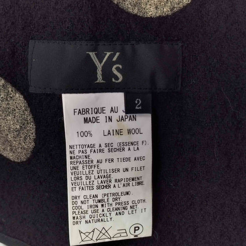 ワイズ Ys ドット柄シャツワンピース レディース JPN:2