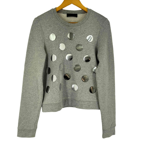 ディーゼルブラックゴールド DIESEL BLACK GOLD メタリックドット クルーネックスウェット レディース import:XS