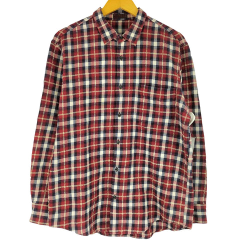 パパス papas special シアサッカー チェック シャツ メンズ JPN:M