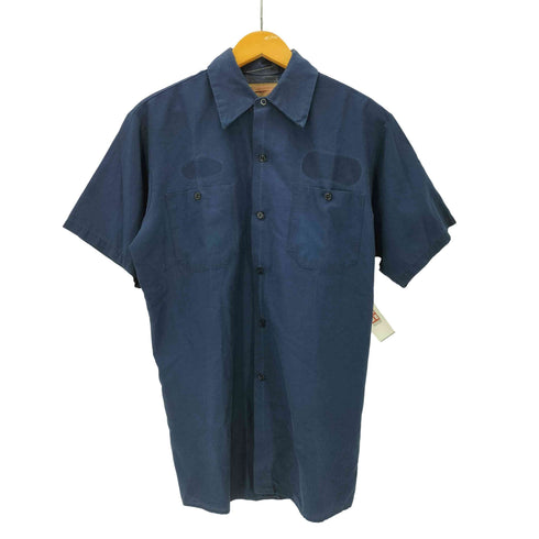 WORK WEAR CORPORATION 80S USA製 コットン ポリ S/S ワークシャツ メンズ import:M