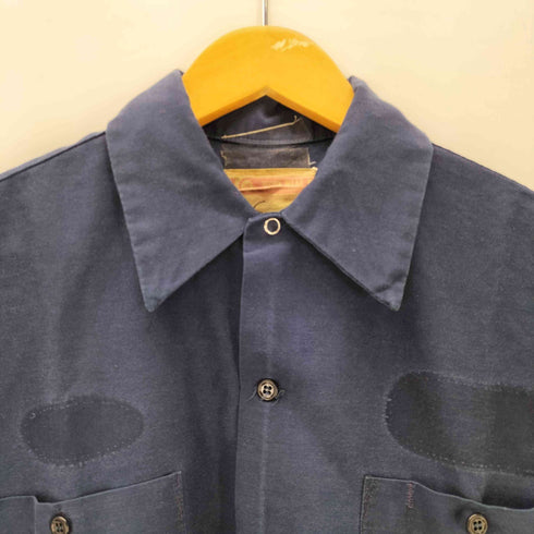 WORK WEAR CORPORATION 80S USA製 コットン ポリ S/S ワークシャツ メンズ import:M