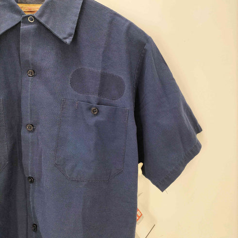 WORK WEAR CORPORATION 80S USA製 コットン ポリ S/S ワークシャツ メンズ import:M
