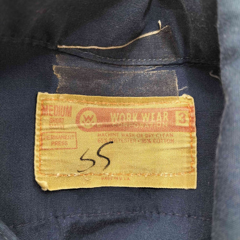 WORK WEAR CORPORATION 80S USA製 コットン ポリ S/S ワークシャツ メンズ import:M