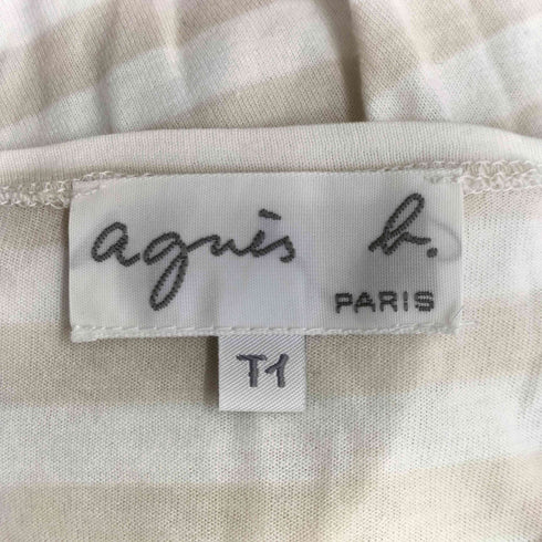 アニエスベー agnes b. サンライズ期 ボーダー カットソー レディース T1