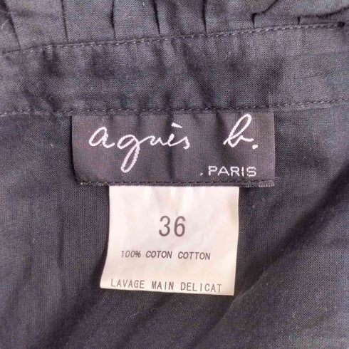 アニエスベー agnes b. サンライズ期 タック フリル シャツブラウス レディース 36
