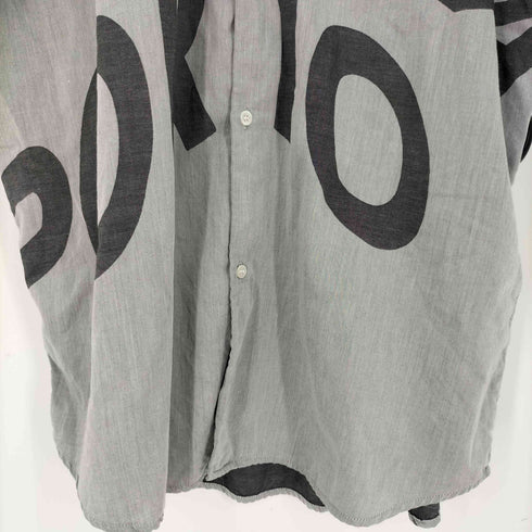 エンポリオアルマーニ EMPORIO ARMANI ロゴプリント オープンカラー半袖シャツ メンズ JPN:XXL