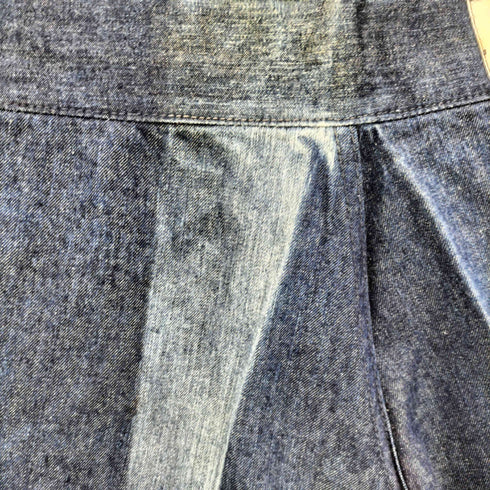 WELDGIN レザー切替 インディゴ フレアデニム パンツ メンズ 32