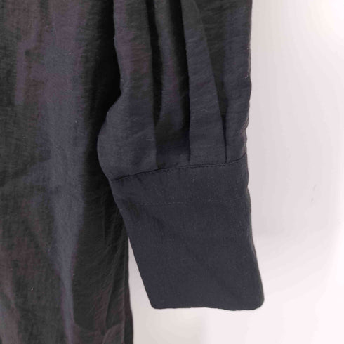 プルミエアロンディスモン 1er Arrondissement 23SS シアー シルク バンドカラー ロングシャツワンピース レディース JPN:36