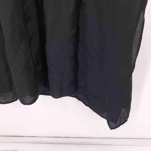 プルミエアロンディスモン 1er Arrondissement 23SS シアー シルク バンドカラー ロングシャツワンピース レディース JPN:36