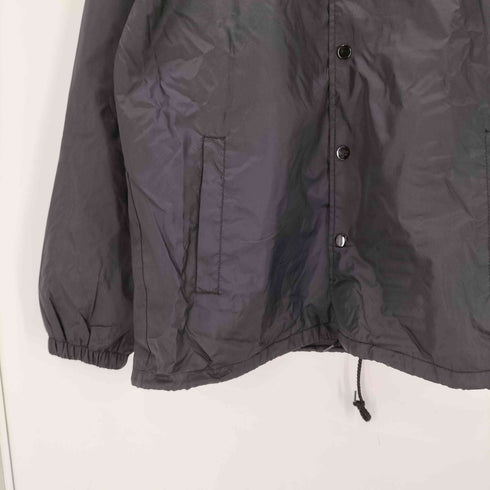 トーガアーカイブス TOGA ARCHIVES BLACK NYLON COACH JACKET ブラック ナイロン コーチ ジャケット 裾ドローコード メンズ JPN:L