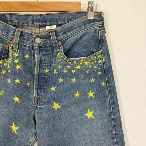リーバイス Levis 501 メキシコ製 リメイク ペイント ストレートデニム メンズ W31/L34