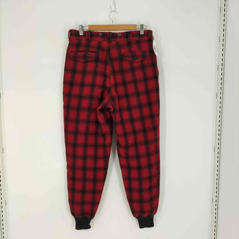 ウールリッチ WOOLRICH USA製 42ロケットTALON 裏地キルティング バッファローチェック ウール ハンティング パンツ メンズ US:34-35