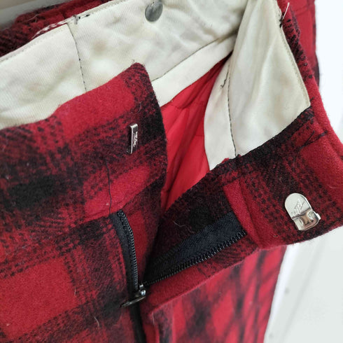 ウールリッチ WOOLRICH USA製 42ロケットTALON 裏地キルティング バッファローチェック ウール ハンティング パンツ メンズ US:34-35