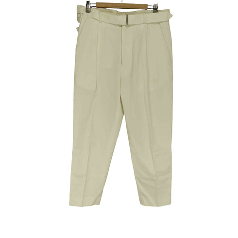 ジョンスメドレー JOHN SMEDLEY ベルト付 1タック テーパード パンツ メンズ
