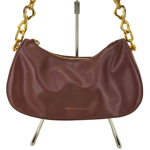 チャールズアンドキース CHARLES&KEITH Moira モイラ スカルプチュアショルダーバッグ レディース