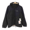 モンベル mont bell 90-00S OLD Flat Iron Parka 初期 旧ロゴ フラット アイアン パーカー 中綿 パデット ジャケット オール ブラック ダブルジップ 裾ドローコード メンズ JPN:L