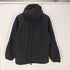 モンベル mont bell 90-00S OLD Flat Iron Parka 初期 旧ロゴ フラット アイアン パーカー 中綿 パデット ジャケット オール ブラック ダブルジップ 裾ドローコード メンズ JPN:L