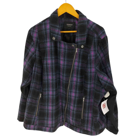 TORRID ウール チェック ライダース メンズ