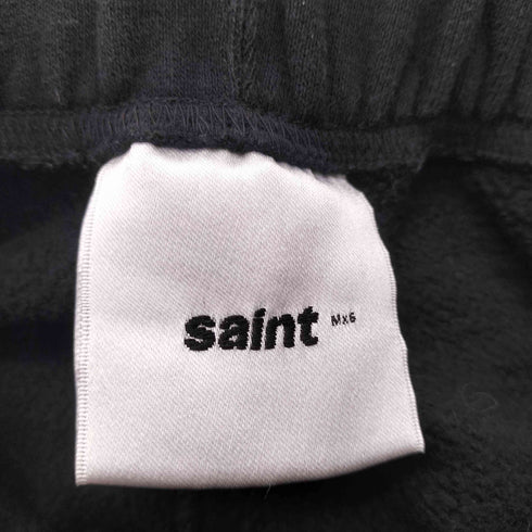 セントマイケル SAINT MICHAEL 25SS SWEAT PANTS RIBON SAINT スウェット パンツ ブラック メンズ S