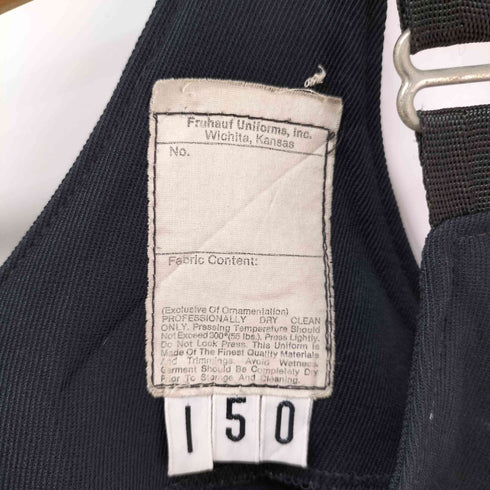 Fruhauf Uniforms USA製 ヴィンテージ マーチングバンド サスペンダー付 パンツ オーバーホール メンズ 150
