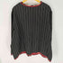 KOOS リネンレーヨン 花柄 ストライプ ノーカラージャケット レディース 3XL