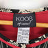 KOOS リネンレーヨン 花柄 ストライプ ノーカラージャケット レディース 3XL