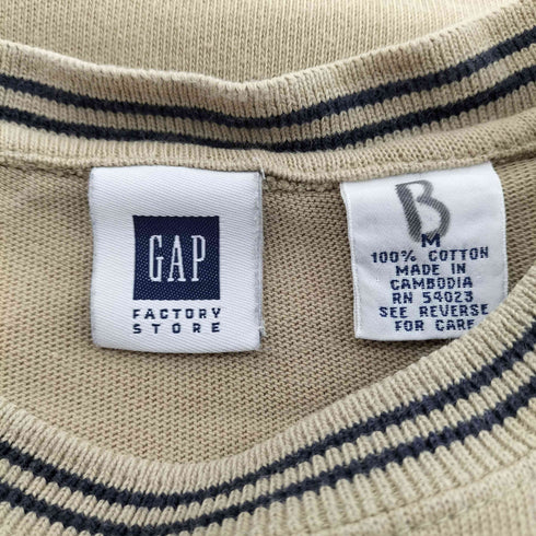 ギャップ Gap 90-00S OLD ブランク 無地 Tシャツ メンズ import:M