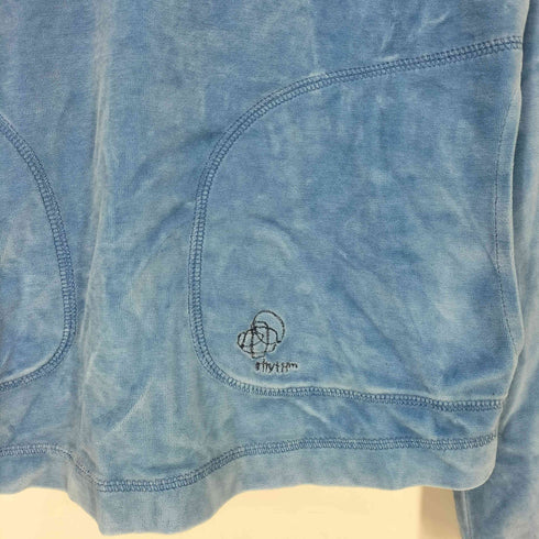 パタゴニア patagonia 00s Rythm ロゴ刺繍 パイル地 セパポケ スリットネック プルオーバーパーカー レディース import:M