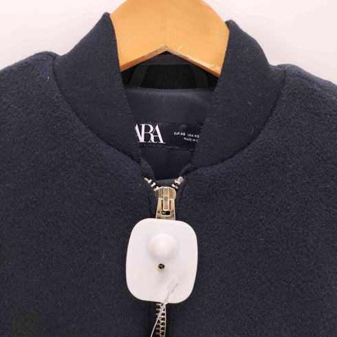 ザラ ZARA ウールライク クロップド ボンバージャケット レディース import:XS