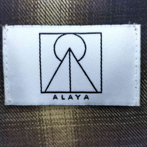 ALAYA アラヤ Ombre Check Oversized Western Shirt オンブレ ウエスタン シャツ メンズ