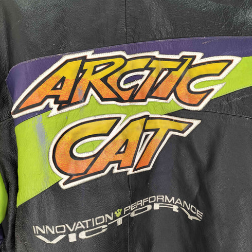 ARCTICWEAR ARCTIC CAT RACING オールレザー ジップジャケット メンズ LT
