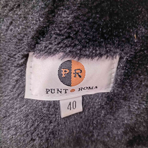 PUNT ROMA 襟ファー フェイクムートン ジャケット レディース EUR:40
