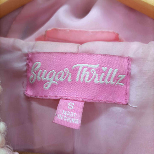 Sugar Thrillz カラフル ボア フード ジャケット レディース import:S