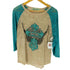 Southern Grace 袖レース ラメ グラフィックプリント ラグラン Y2K メンズ import:XL